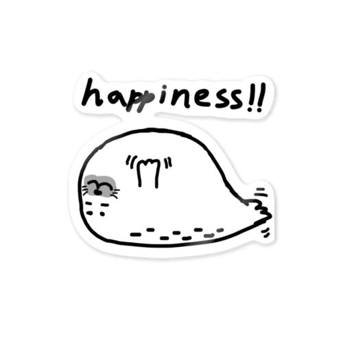 幸せアザラシ Sticker