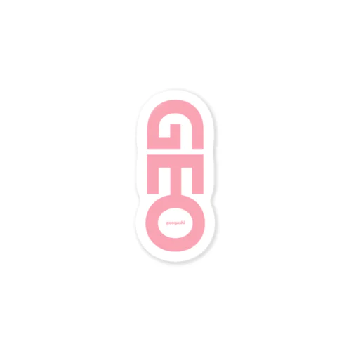 GEOシリーズ_PinkLogo ステッカー
