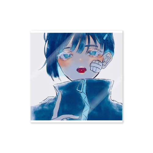 舌ピの男の子 Sticker