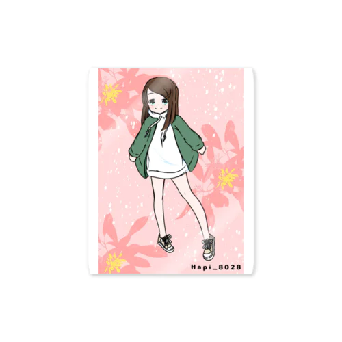 オリジナル　サブカル女子 Sticker