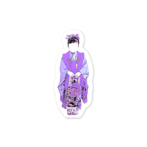 チトセちゃん（紫） Sticker