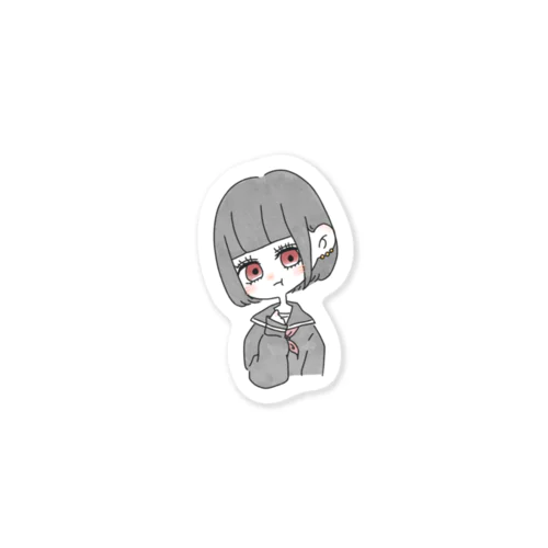 地雷子ちゃん。 Sticker