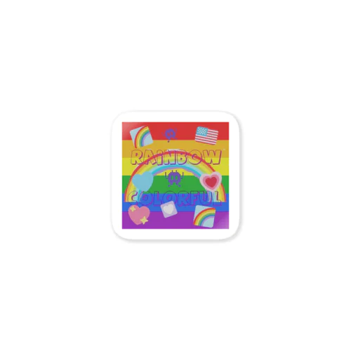 RAINBOWcolorful Sticker