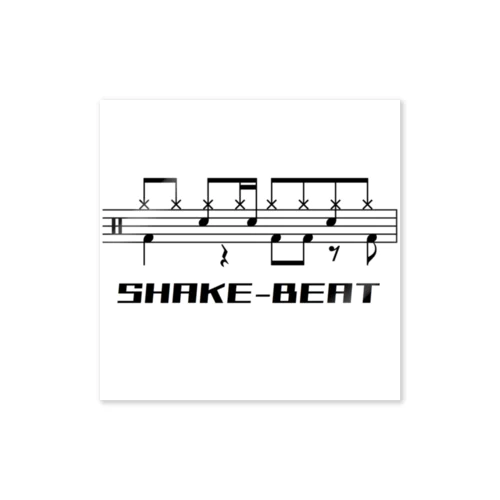 ドラムのSHAKE-BEAT ステッカー