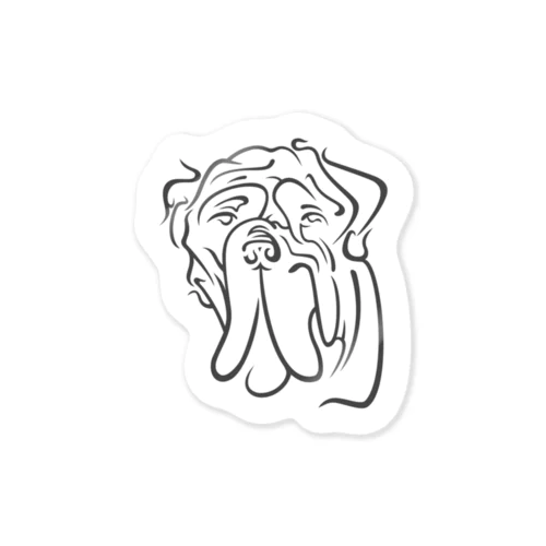 ナポリタン・マスティフ Neapolitan Mastiff  Sticker
