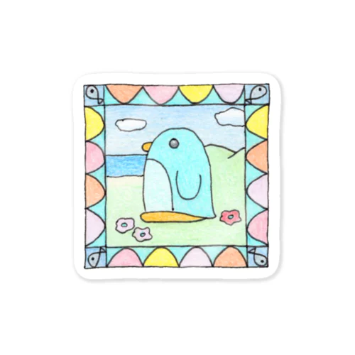 お散歩ペンギン Sticker