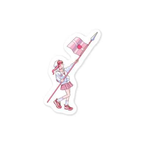 令和女の子戦記（背景なし） Sticker