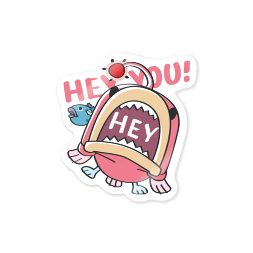 CT117海の底のあんこ姫*HEY YOU!*釣れたかもA*s Sticker