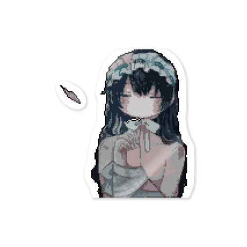 ドット変換されたうちの子 Sticker