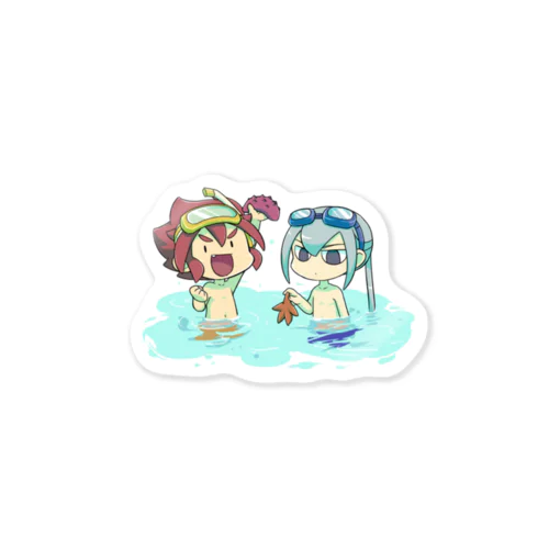 海水浴 Sticker