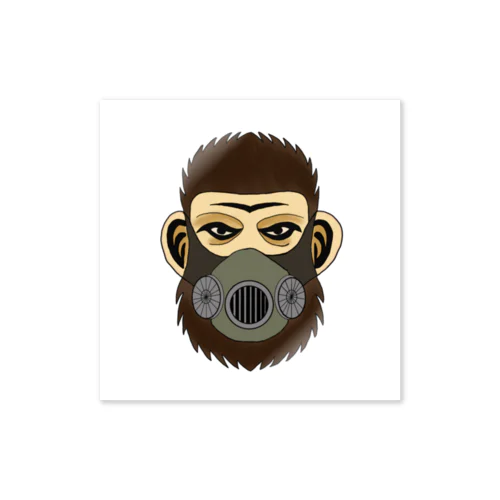 RUGGED MONKEY Sticker