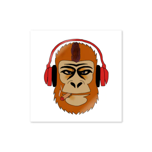 RUGGED MONKEY Sticker