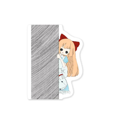 のぞき見アリス Sticker