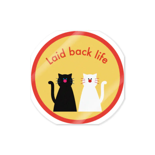 Laid back life ステッカー