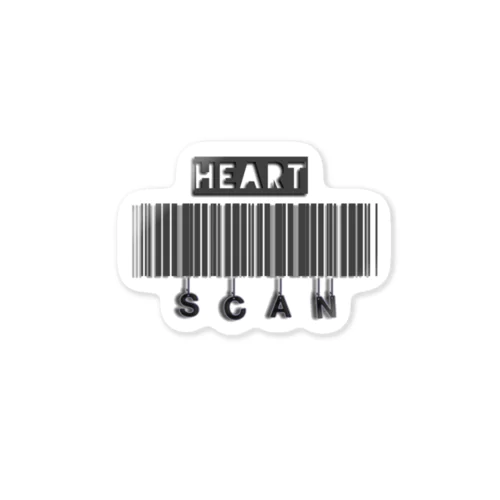 heart  scan Sticker