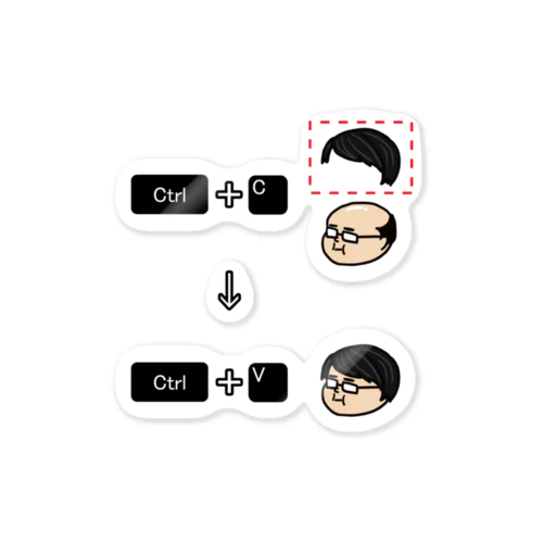 コピー＆ペースト ステッカー