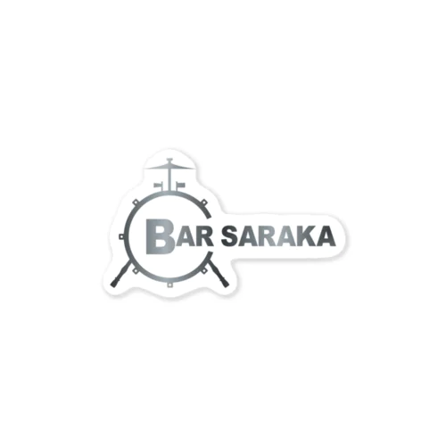 BAR-SARAKA シルバーロゴグッズ Sticker