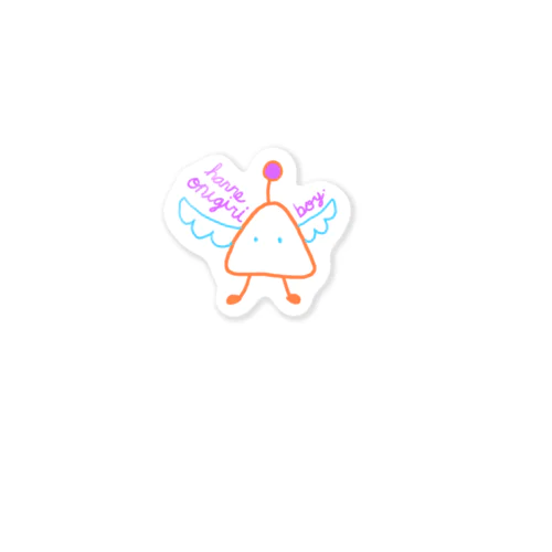 hane onigiri boy Sticker