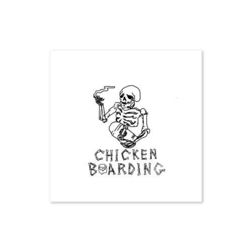 CHICKEN B💀ARDING ステッカー