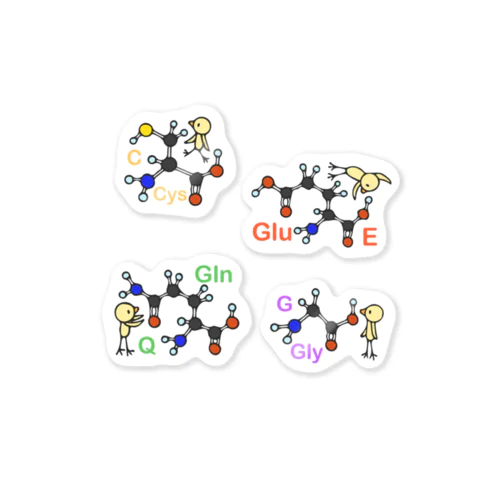 アミノ酸ぴよステッカー２ ステッカー