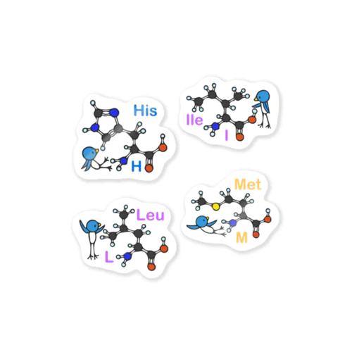 アミノ酸ぴよステッカー３ ステッカー