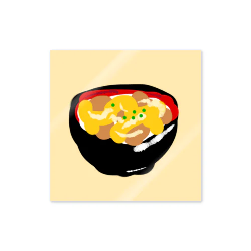 親子丼（クリーム） ステッカー