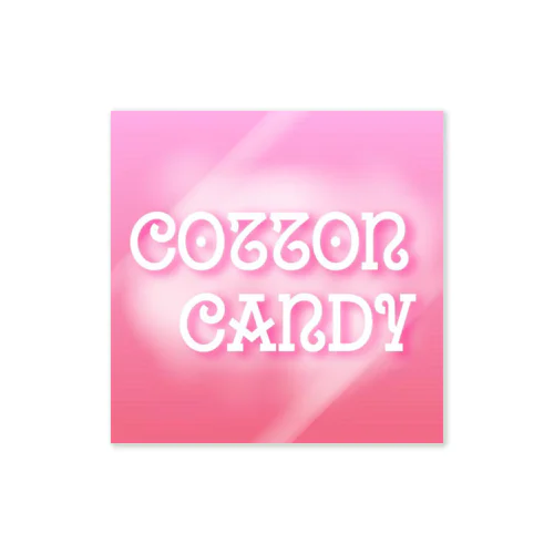 cotton candy@sticker ステッカー