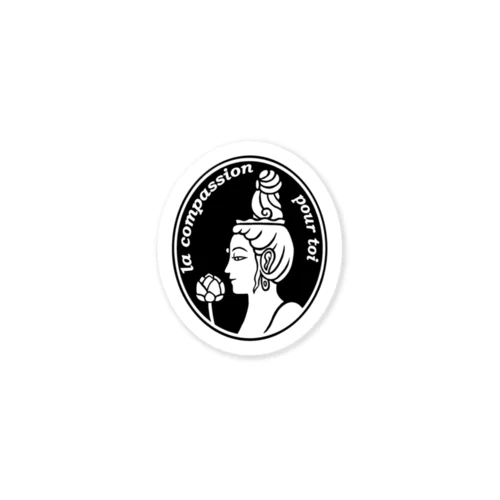 Cameo (black) Sticker