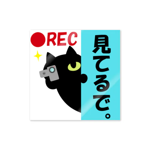 ドラレコステッカー・黒猫 ステッカー