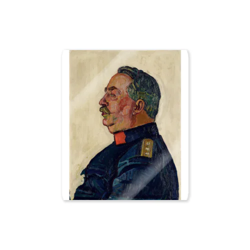 Portrait of General Ulrich Wille Sticker