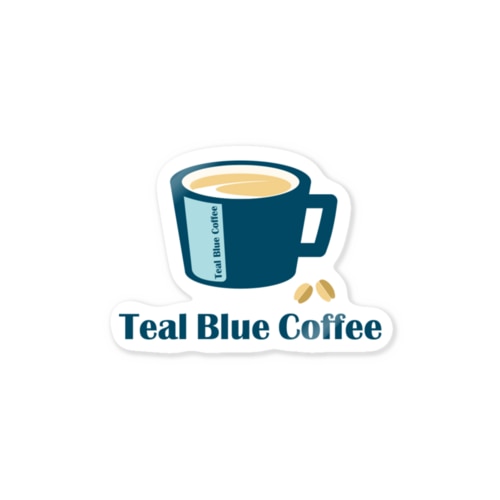 TealBlueCoffee_ロゴ Sticker