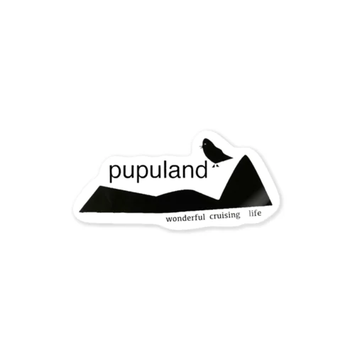 スケーターデザイナー×pupuland ステッカー