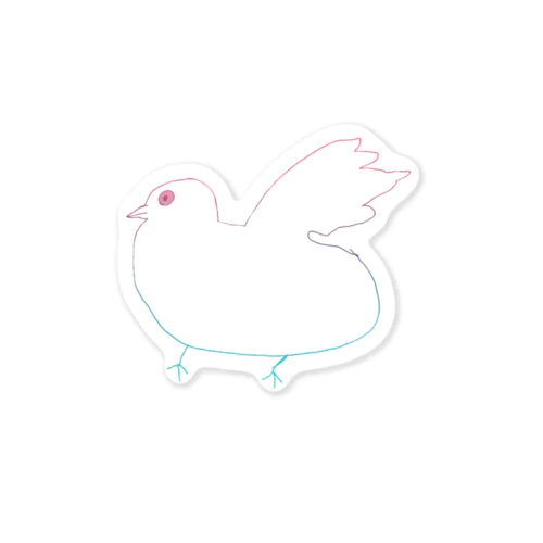 虹色鳩さーん( ᐛ ) Sticker