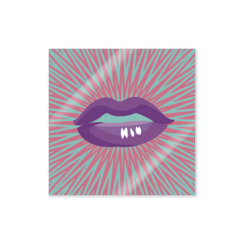 紫の唇 Sticker