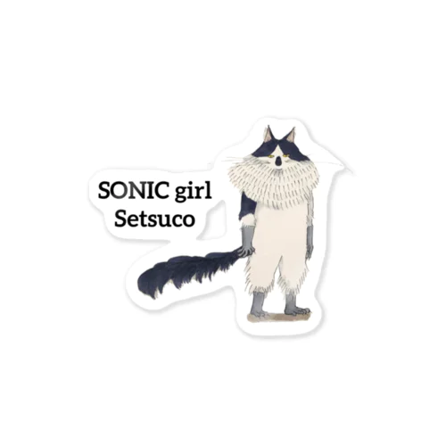 SONIC girl SETSUCO Sticker