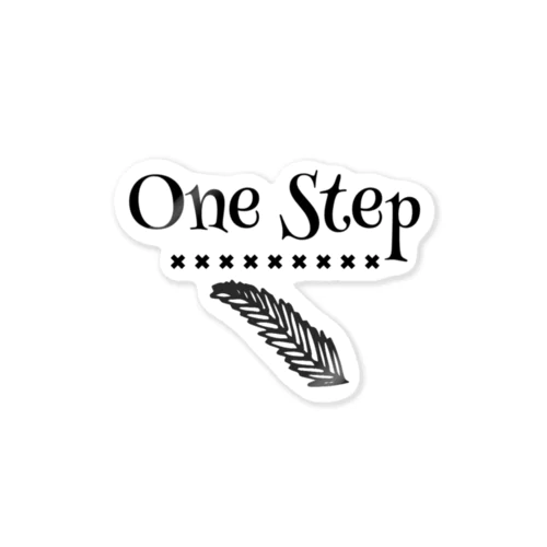 ONE STEP Sticker