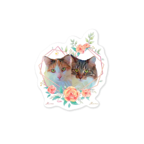 猫カフェラグドールみらめるflower Sticker