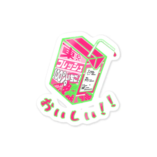 Tokyo Fresh Juice Strawberry Sticker ステッカー