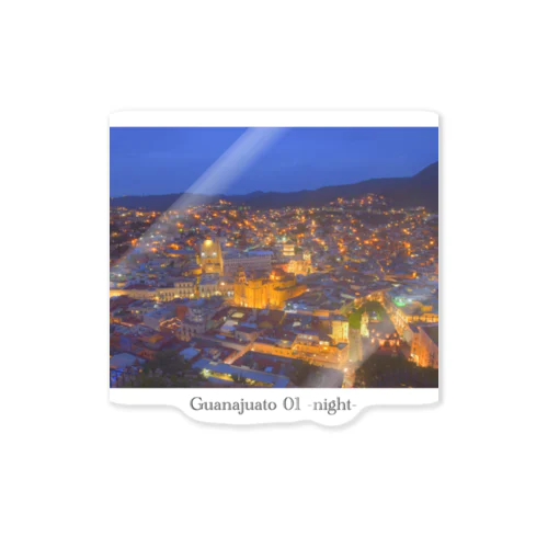 Guanajuato 01 -night- / ピピラの丘（夜） 스티커