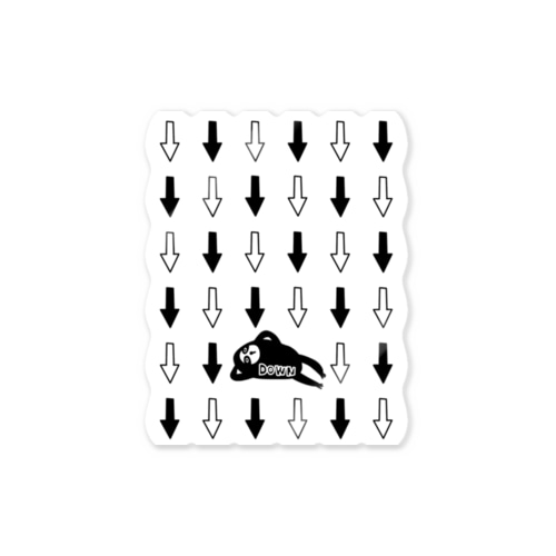 やる気が下がる服 Sticker