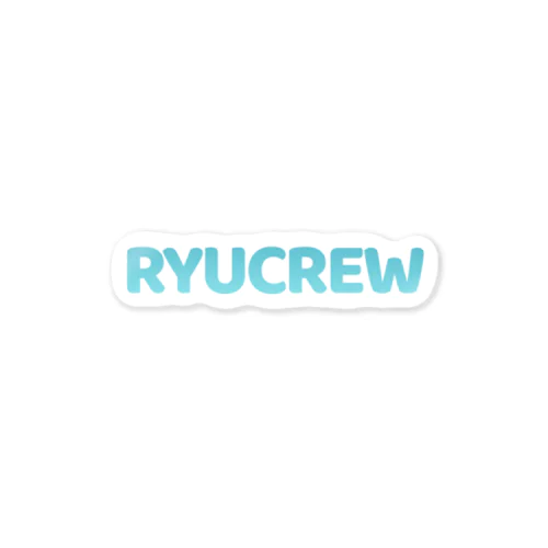 RYUCREW（ブルー） ステッカー