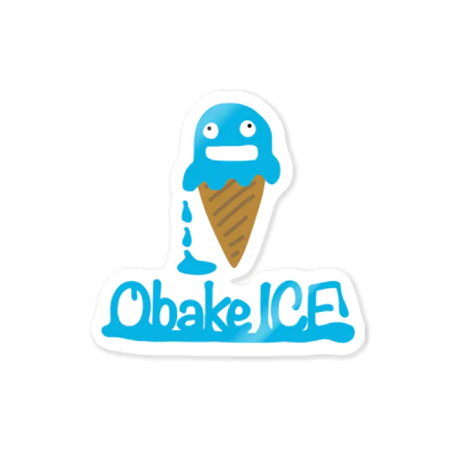 ObakeICE Sticker