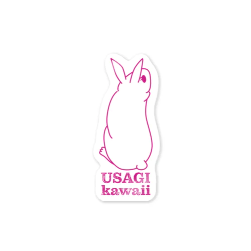 USAGI kawaii ステッカー