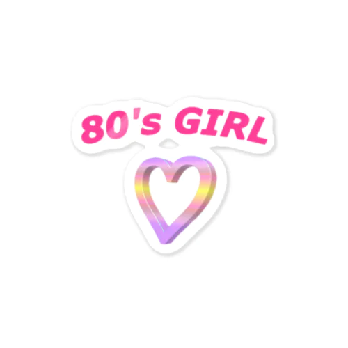 80's GIRL Sticker