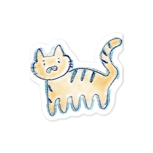 あしのおおいねこ Sticker