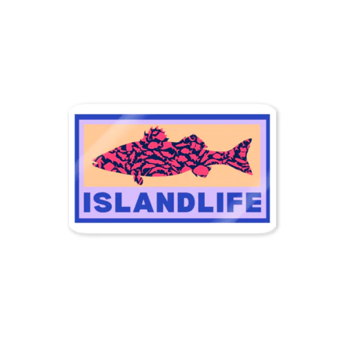 Islandlife　colorfulFish ステッカー