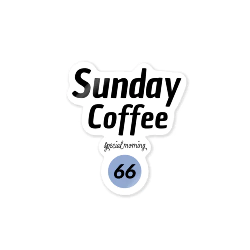Sunday coffee ステッカー
