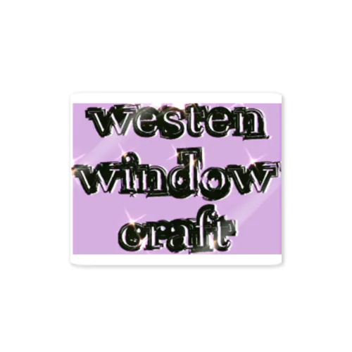 westen window craft Sticker