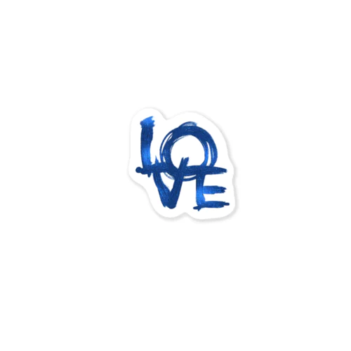 L🔵VE and BLUE ステッカー