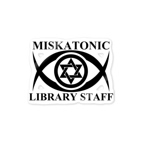 MISKATONIC LIBRARY STAFF Sticker